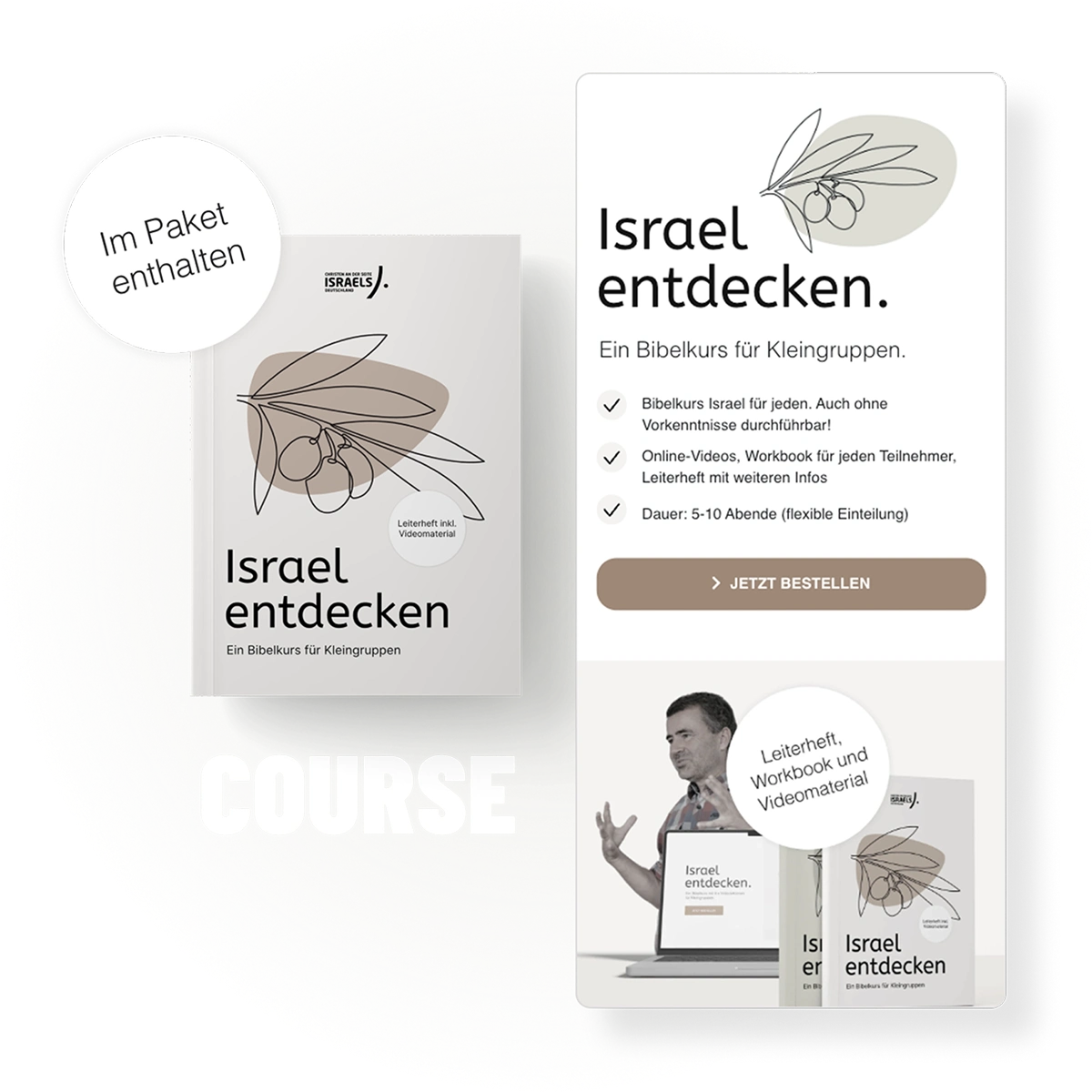 Online-Kurs & Landingpage für Christen an der Seite Israels