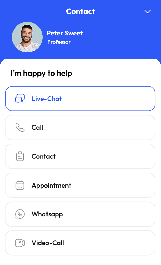 Website Widget for a better customer communication experience