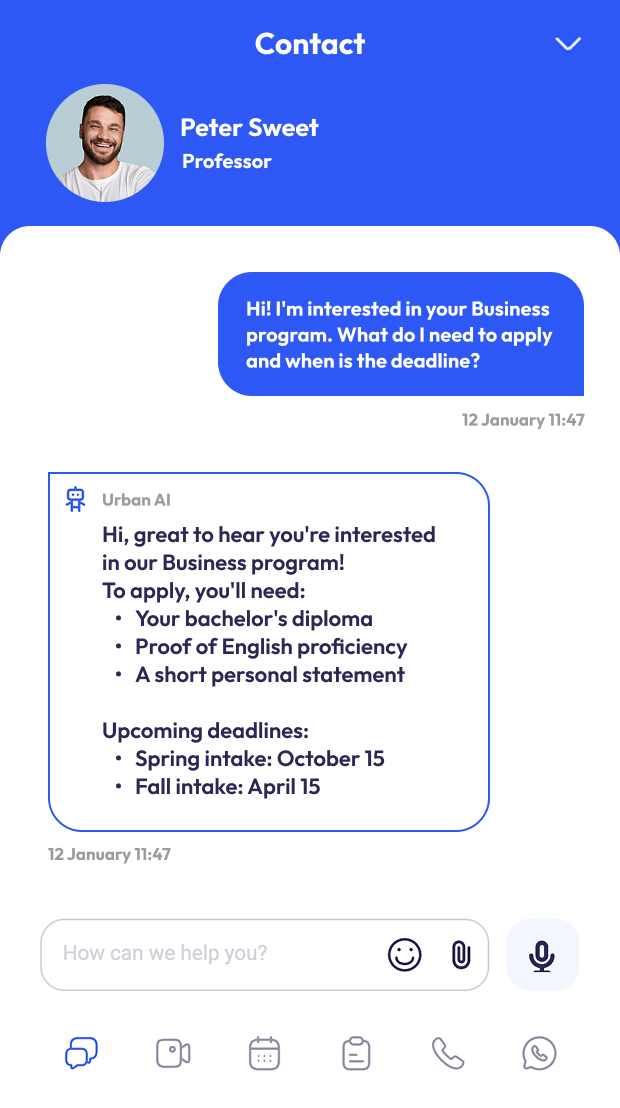 Live Chat widget with AI Power