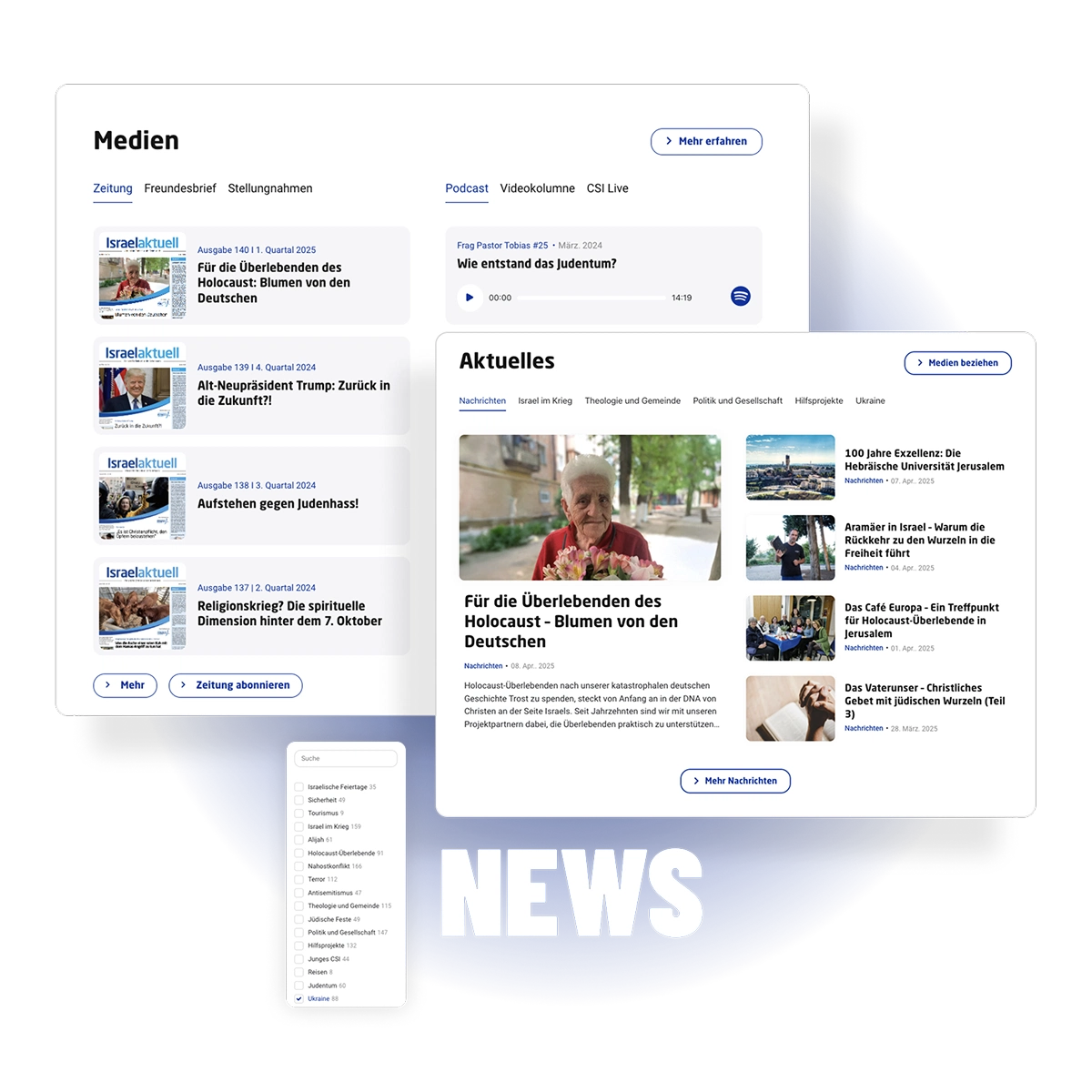 News-Portal für Christen an der Seite Israels